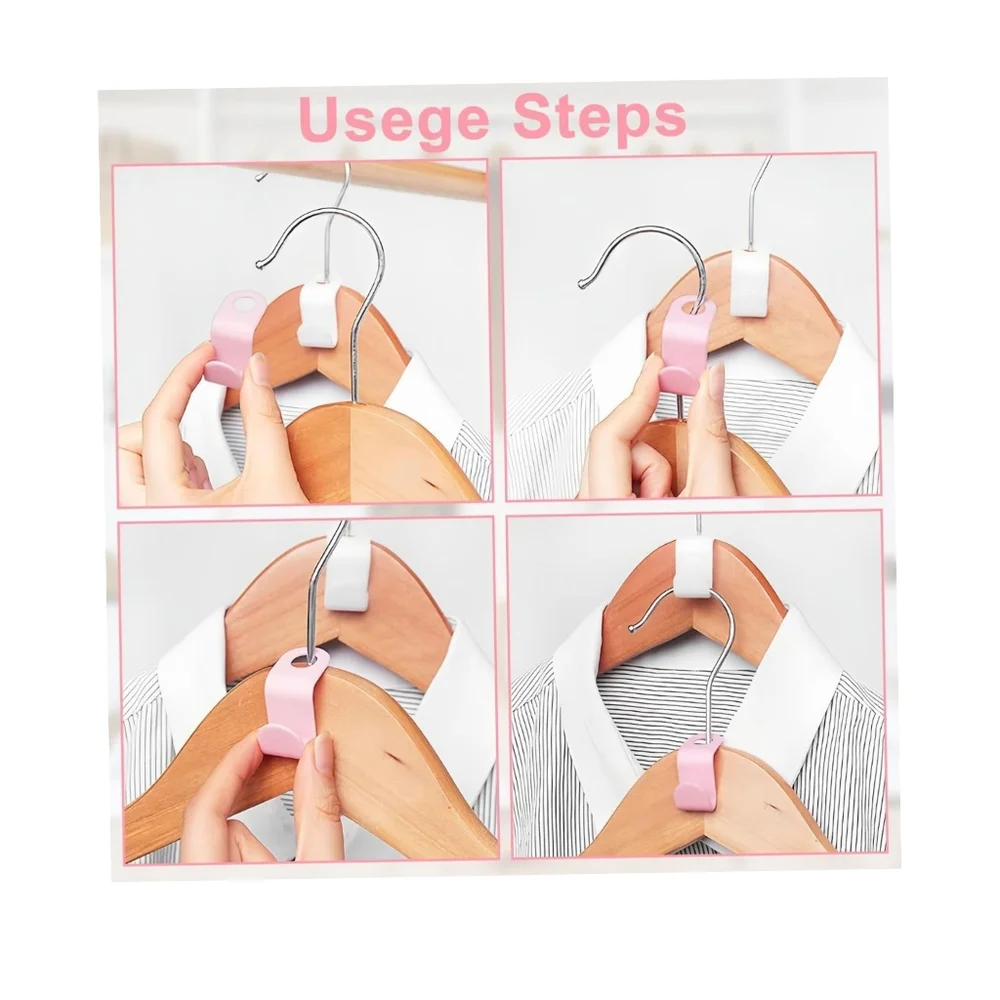 👣 4/$20.  50 Pcs Hanger Hooks, Space Saving.